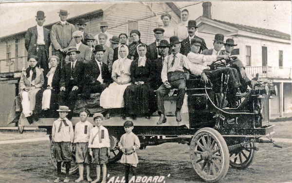 Homer Christy with Gramm truck Homer Christy with Gramm truck
